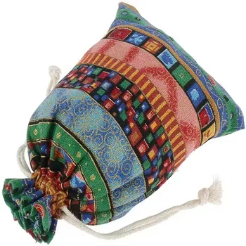Jute Drawstring Storage Shopping Bag