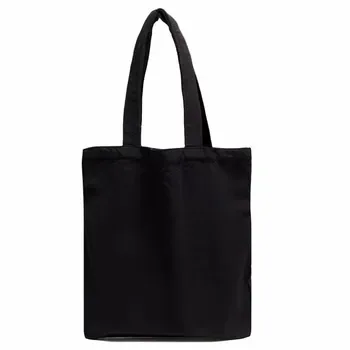 Black Cotton Canvas Wedding Gift Tote