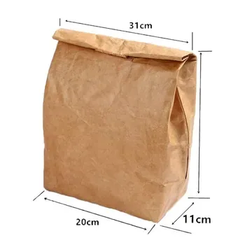 Brown Kraft-Look Waterproof Lunch Cooler