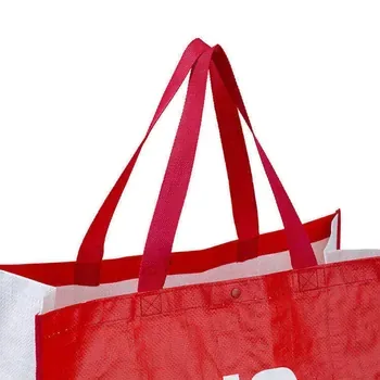 Custom Foldable Laminated PP Woven Grocery Tote