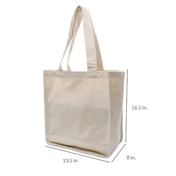 Custom Cotton Canvas Grocery Tote ZG20250710M2
