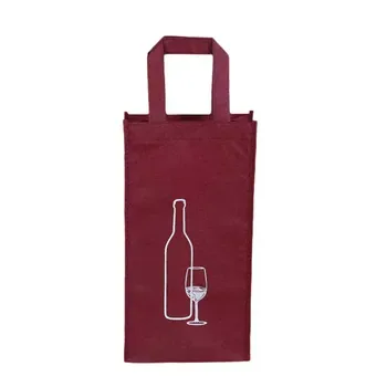Non-Woven Wine Bottle Shopping Tote