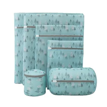Floral Polyester Mesh Laundry Wash Bag