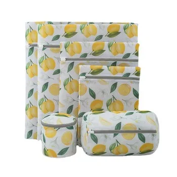 Floral Polyester Mesh Laundry Wash Bag