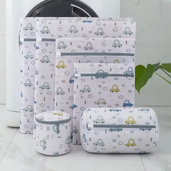 Floral Polyester Mesh Laundry Wash Bag