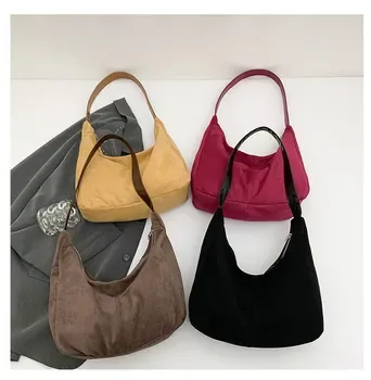 Custom Corduroy Shopping Tote ZG20260205A8