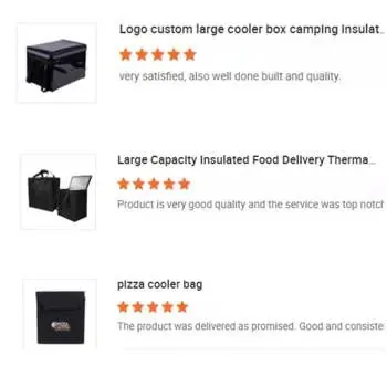Custom Waterproof Insulated Black Non-Woven Lunch Cooler Bag