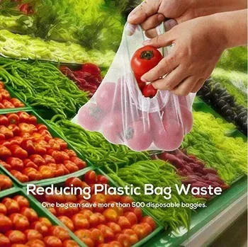 Custom Mesh Drawstring Polyester Produce Bag Style 1126
