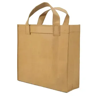 Custom Waterproof Kraft paper Shopping Tote
