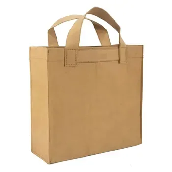 Custom Waterproof Kraft paper Shopping Tote