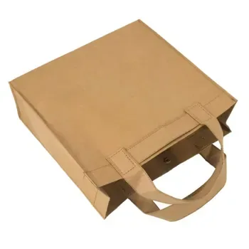 Custom Waterproof Kraft paper Shopping Tote