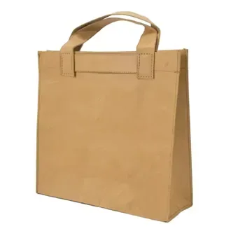 Custom Waterproof Kraft paper Shopping Tote