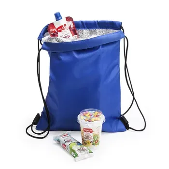 Custom Waterproof Foldable Drawstring Polyester Lunch Cooler Bag
