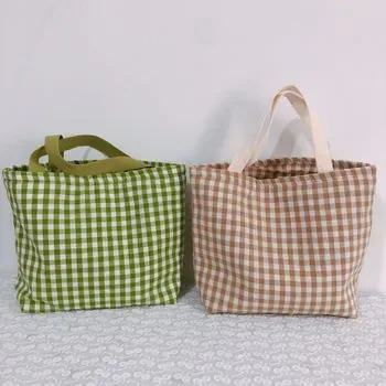 Custom Insulated Cotton Canvas Lunch Cooler Bag