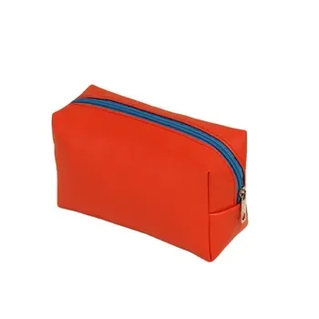 Custom Water-Resistant Zippered PU Makeup Pouch