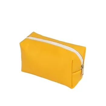 Custom Water-Resistant Zippered PU Makeup Pouch