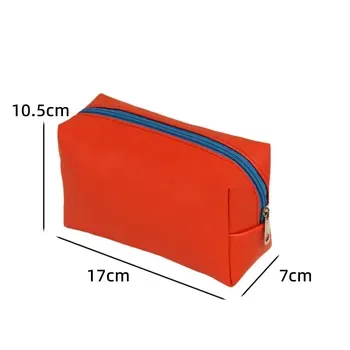 Custom Water-Resistant Zippered PU Makeup Pouch