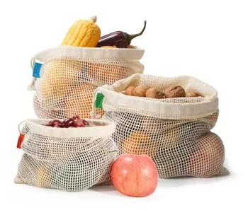 Custom Mesh Drawstring Cotton Produce Bag 20231129c3