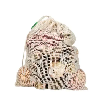 Custom Mesh Drawstring Cotton Produce Bag 20231129c3