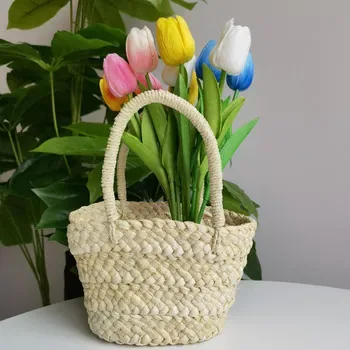 Custom Straw Shopping Tote ZG20241218A6