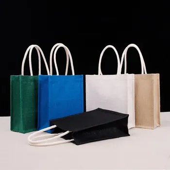 Custom Jute Shopping Tote ZG20210809M2