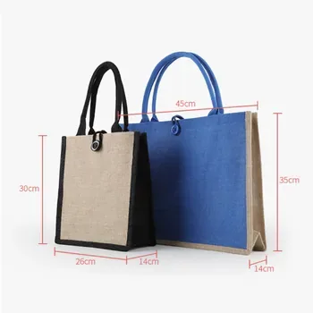 Custom Jute Shopping Tote ZG20210809M2