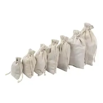 Custom Cotton Canvas Drawstring Gift Bag ZG20241211M1