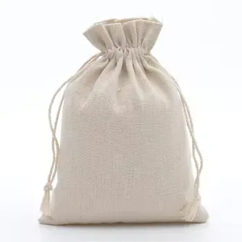 Custom Cotton Canvas Drawstring Gift Bag ZG20241211M1