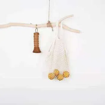Custom Mesh Natural Cotton Produce Bag