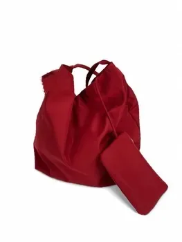 Custom Red Canvas Shopping Bag ZG20250626A7