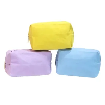 Custom Quilted Cotton Canvas Makeup Pouch