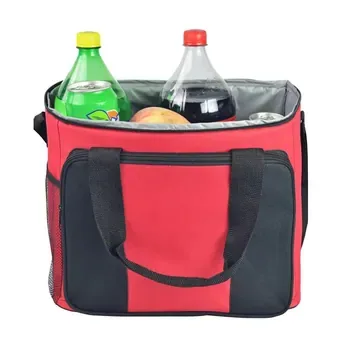 Pink 600D Insulated Lunch Tote