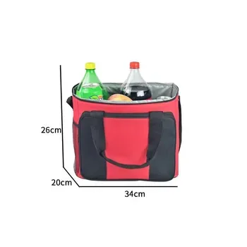 Pink 600D Insulated Lunch Tote