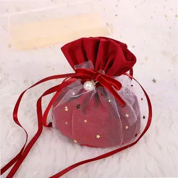 Custom Velvet Drawstring Gift Bag ZG20250106A2