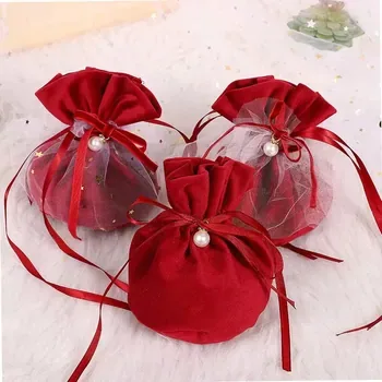 Custom Velvet Drawstring Gift Bag ZG20250106A2