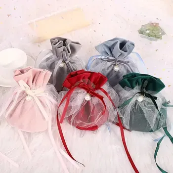 Custom Velvet Drawstring Gift Bag ZG20250106A2