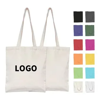 Custom Black Cotton Canvas Grocery Tote ZG20231214M2