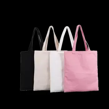 Custom Black Cotton Canvas Grocery Tote ZG20231214M2