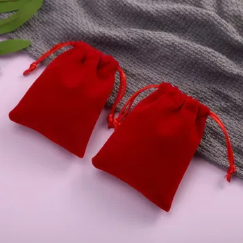 Custom Drawstring Velvet Makeup Pouch