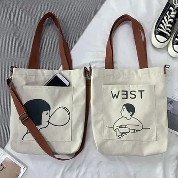 Custom Cotton Canvas Crossbody Bag ZG20210315M3