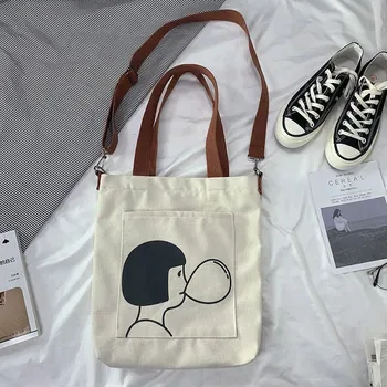 Custom Cotton Canvas Crossbody Bag ZG20210315M3