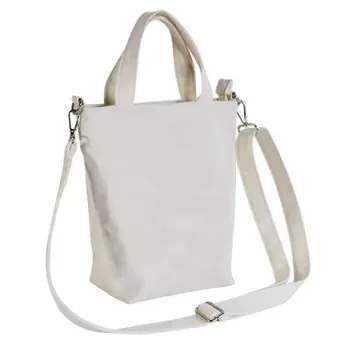 Cotton Canvas Messenger Beach Shopping Bag