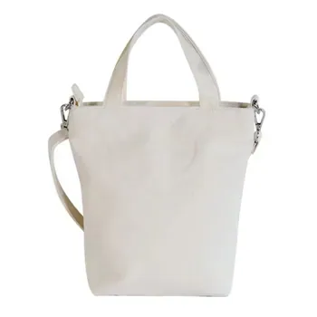 Cotton Canvas Messenger Beach Shopping Bag