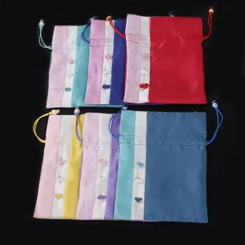 Colorful Silk Drawstring Gift Bag