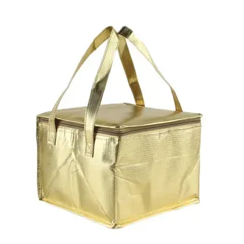 Gold Non-Woven Zipper Cake Cooler