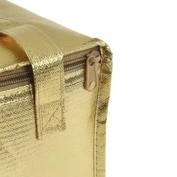 Gold Non-Woven Zipper Cake Cooler