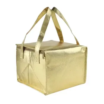Gold Non-Woven Zipper Cake Cooler