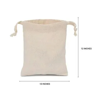 Custom Drawstring Cotton Canvas Produce Bag