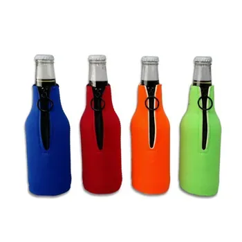 Custom Zippered Neoprene Wine Bottle Bag