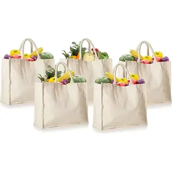 Custom Cotton Canvas Shopping Tote ZG20260519M2